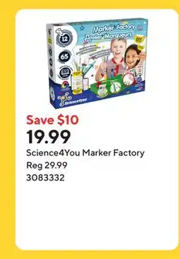 Staples Science4You Marker Factory offer