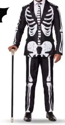 Party City Skeleton Grunge Halloween Costume, Black/White, Adult, Assorted Sizes offer