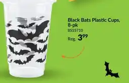 Party City Halloween Disposable Clear Plastic Bat Cups, 16-oz, 8-pc offer