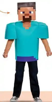 Party City Kids' Minecraft Steve Costume offer