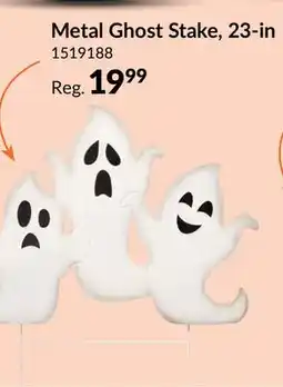 Party City For Living Ghost Metal Yard Stake, White, 23-in, Outdoor Decoration for Halloween offer