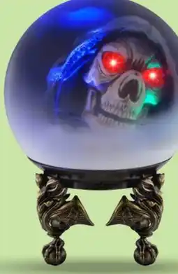 Party City Gemmy Animated Crystal Ball Swampy Reaper Decoration offer