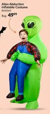 Party City Inflatable Alien Abduction Halloween Costume, Green/Blue/Red, Child, One Size offer