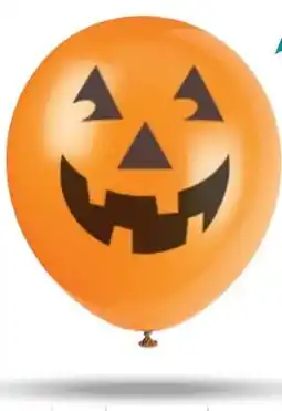 Party City Unique Halloween Pumpkin Jack-O-Lantern Latex Balloons, 12-in, 6-pc offer