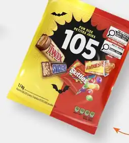 Party City Mars Mixed Chocolate & Candy Bag, Assorted Snack-Size Bars, 1.1-kg, 105-pk, Candy for Halloween offer