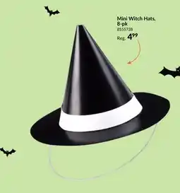 Party City Unique Mini Witch Halloween Hats, Black, 4.5x3.25-in, 8-pk offer