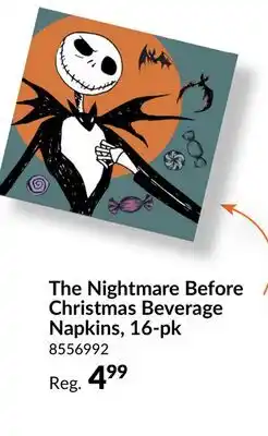 Party City Nightmare Before Christmas Beverage Napkins, 16-pk offer