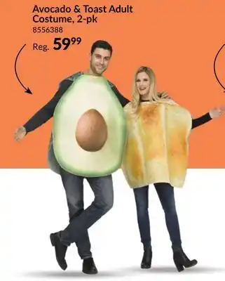 Party City Avocado & Toast Couple Halloween Costume, Multi-Colour, Adult, More Options Available offer