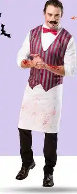 Party City Barry The Barkeeper Halloween Costume with Vest & Apron, Multi-Colour, Adult, Standard offer