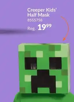 Party City Minecraft Creeper Half Mask Costume Accessory, Child Standard offer