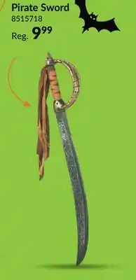 Party City Etched Pirate Sword Weapon, Black/Silver, 27-in, Wearable Costume Prop for Halloween offer