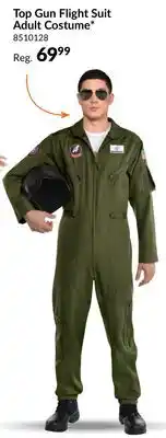 Party City Men's Top Gun Green Flight Suit Halloween Costume, Assorted Sizes offer