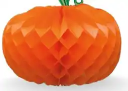 Party City Unique Orange Pumpkin Honeycomb Halloween Décor Centerpiece, 10.75-in offer