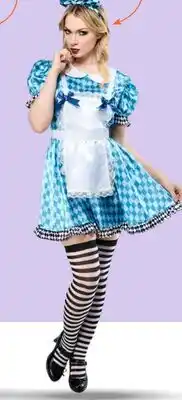 Party City Dark Alice in Dress Halloween Costume, Multi-Colour, Adult, More Options Available offer