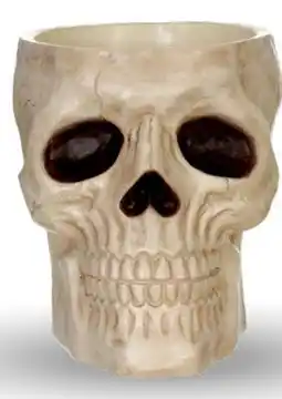 Party City Spooky Skull Plastic Halloween Candy Bowl Decoration offer