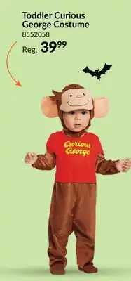 Party City Toddler Curious George Brown/Orange Jumpsuit Halloween Costume with Hood, More Options Available offer