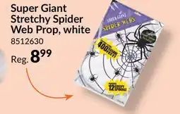 Party City Super Giant Stretchy Spider Web Prop, White, 4.24-oz, Indoor/Outdoor Decoration for Halloween offer