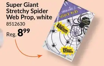 Party City Super Giant Stretchy Spider Web Prop, White, 4.24-oz, Indoor/Outdoor Decoration for Halloween offer