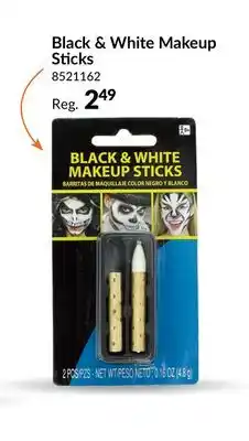 Party City Face Makeup Crayon Sticks, Black/White, 4.8-g, 2-pk, Costume Accessories for Halloween offer