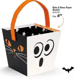Party City Bats And Ghosts Paperboard Halloween Bucket, 7.5x7-in offer