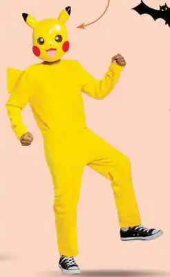 Party City Kids' Nintendo Pokémon Pikachu Yellow Jumpsuit with Mask Halloween Costume, Assorted Sizes offer
