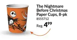 Party City Nightmare Before Christmas Disposable Halloween Paper Cups, 9-oz, 8-pc offer