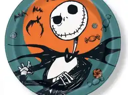 Party City Nightmare Before Christmas Halloween Themed Disposable Plates, 9-in, 8-pc offer