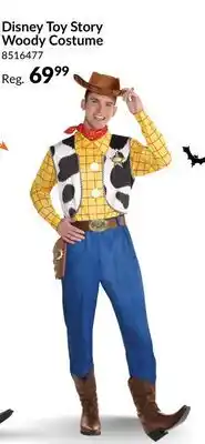 Party City Men's Disney Pixar Toy Story Woody Cow Print Jumpsuit with Hat & Vest Halloween Costume, One Size offer