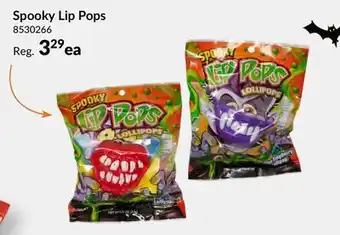 Party City Vampire & Monster Spooky Lip Pops Lollipops, Blue Raspberry, Purple/Red, 23-g, Candy for Halloween offer
