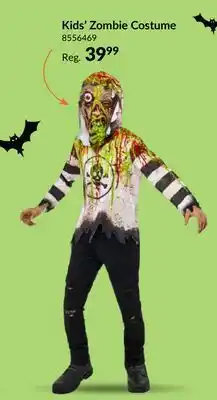 Party City Zombie Halloween Costume with Hood & Mask, Multi-Colour, Child, More Options Available offer
