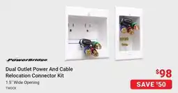 Visions Electronics Dual Outlet Power And Cable Relocation Connector Kit offer