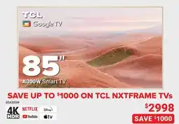 Visions Electronics TCL 85 Smart TV offer