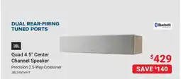 Visions Electronics Quad 4.5 Center Channel Speaker Precision 2.5-Way Crossover offer