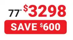 Visions Electronics LG 77 OLED EVO 4K Smart TV offer