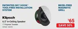 Visions Electronics KLIPSCH 6.5 In-Ceiling Speaker offer