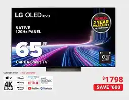 Visions Electronics LG Smart TV 65 NATIVE 120Hz PANEL offer