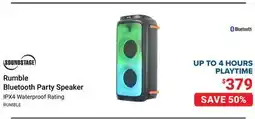 Visions Electronics Rumble Bluetooth Party Speaker offer