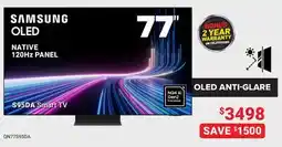 Visions Electronics SAMSUNG 77 NATIVE 120Hz PANEL Smart TV offer