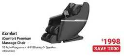 Visions Electronics iComfort Premium Massage Chair offer