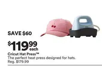 Michaels Cricut Hat press offer