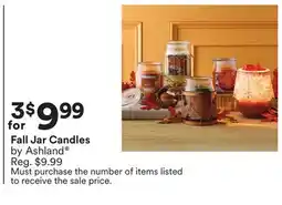 Michaels Fall Jar Candles by Ashland offer