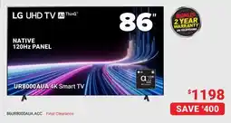 Visions Electronics LG 86 UR8000AUA 4K Smart TV offer