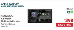 Visions Electronics KENWOOD 6.8 Digital Multimedia Receiver Rear View Camera offer