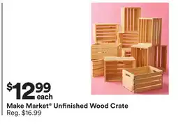 Michaels make market Unfinished Wood Crate offer