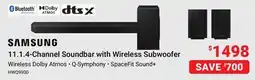 Visions Electronics SAMSUNG 11.1.4-Channel Soundbar with Wireless Subwoofer offer