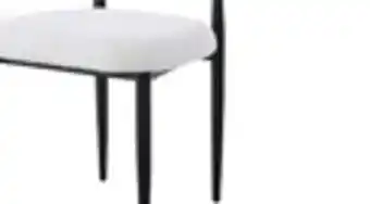 The Brick Kort & Co. Capri Counter-Height Stool with Boucle Fabric & Gold Accent, Metal - White offer