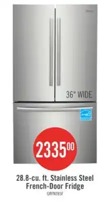 The Brick Frigidaire Gallery 36 28.8 Cu. Ft. Standard-Depth French-Door Refrigerator - Smudge-Proof Stainles offer