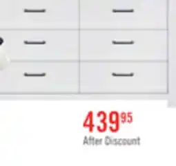 The Brick Zoey Bedroom 6-Drawer Dresser, 58.3W x 37.1H - Two-tone White & Brown offer