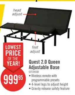 The Brick Quest 2.0 King Adjustable Base offer