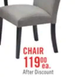 The Brick Burk Dining Chair with Polyester Fabric - White offer